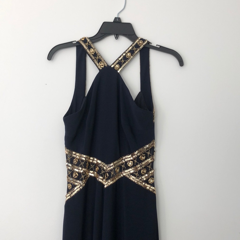Navy blue prom dress